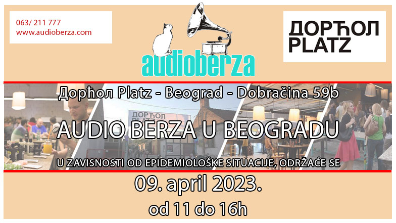 flajer za Audioberzu u Beogradu