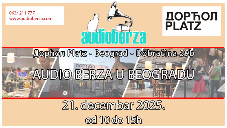 flajer za Audioberzu u Beogradu