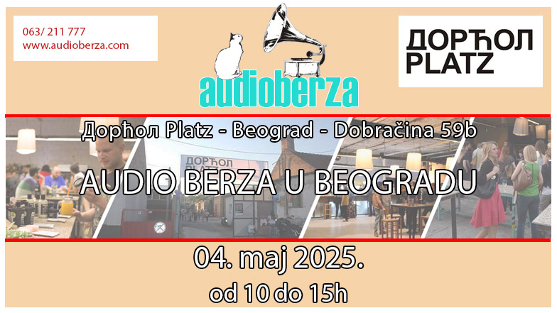 flajer za Audioberzu u Beogradu