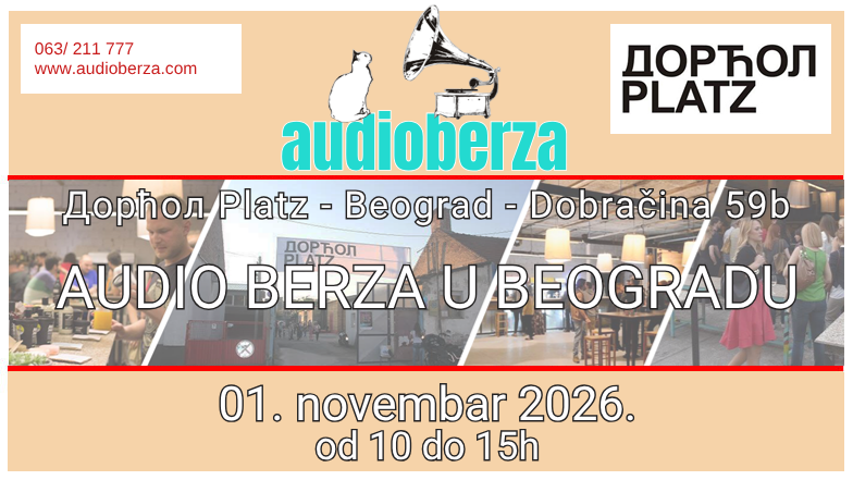 flajer za Audioberzu u Beogradu